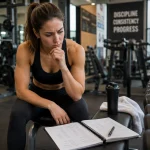 Femme faisant de la musculation qui cherche pourquoi elle ne prend pas de muscle